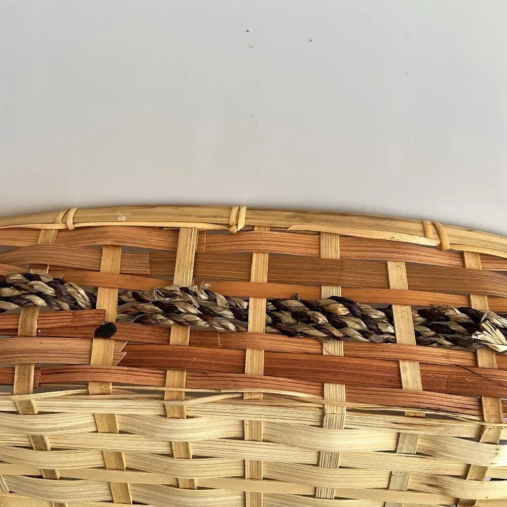 WICKER WOVEN GIFT BASKET LIGHTWEIGHT